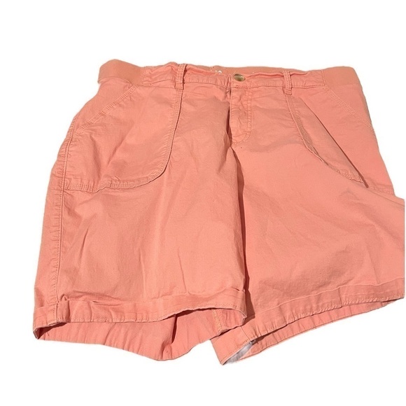 Lee Shorts Women 18 Bermuda Mid Rise Regular Comfort Fit Rose Garden - Picture 1 of 11